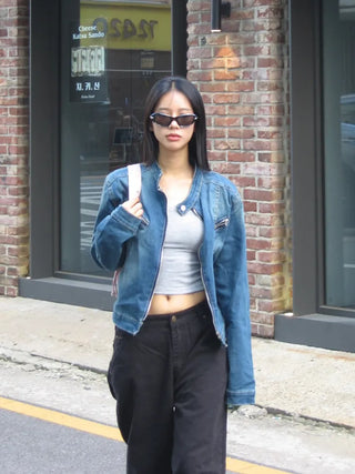 Brooklyn washed denim jacket