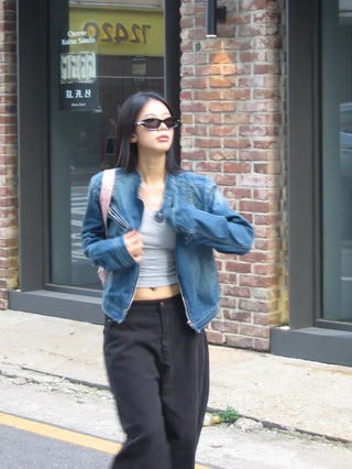 Brooklyn washed denim jacket