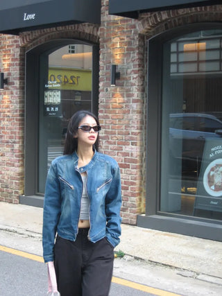 Brooklyn washed denim jacket