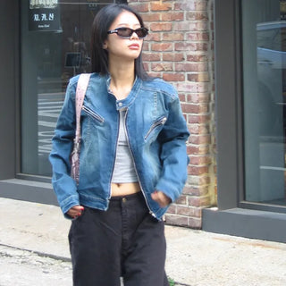 Brooklyn washed denim jacket