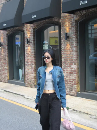 Brooklyn washed denim jacket