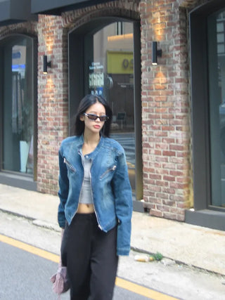 Brooklyn washed denim jacket