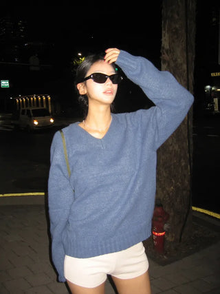 Winter V-neck knit