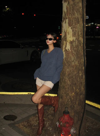 Winter V-neck knit