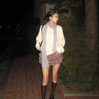 Winter V-neck knit