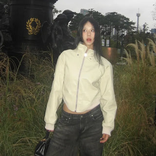 Bonne cut leather jacket