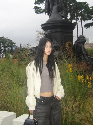 Bonne cut leather jacket