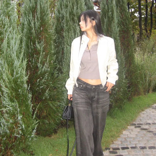 Bonne cut leather jacket