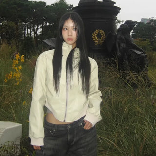 Bonne cut leather jacket
