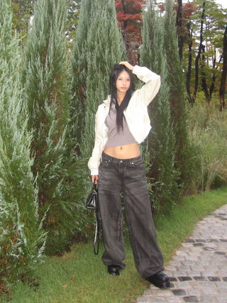 Bonne cut leather jacket