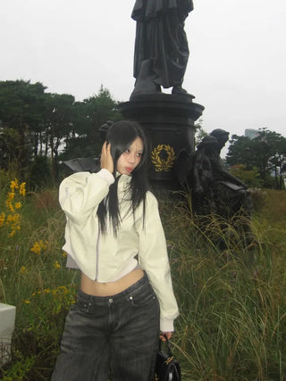 Bonne cut leather jacket