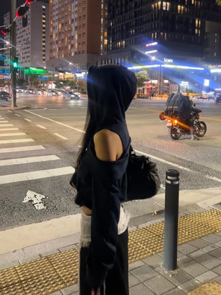 Seojin Off-Shoulder Hoodie