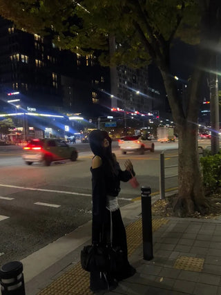 Seojin Off-Shoulder Hoodie