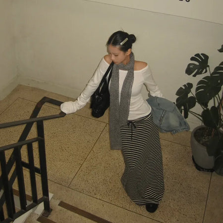 Nini Striped Maxi Skirt