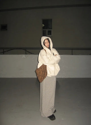 Meow Heart Cat Fleece Hoodie