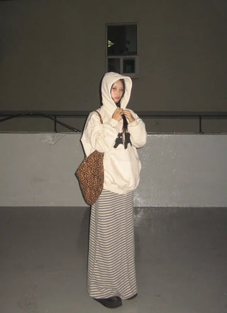 Meow Heart Cat Fleece Hoodie