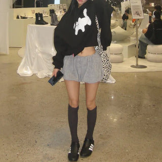 Meow Heart Cat Fleece Hoodie