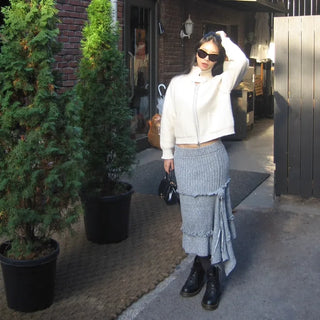 Nice knit zip-up