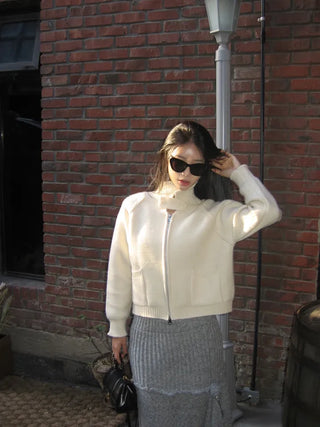 Nice knit zip-up