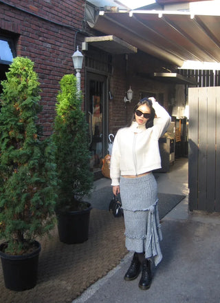 Nice knit zip-up