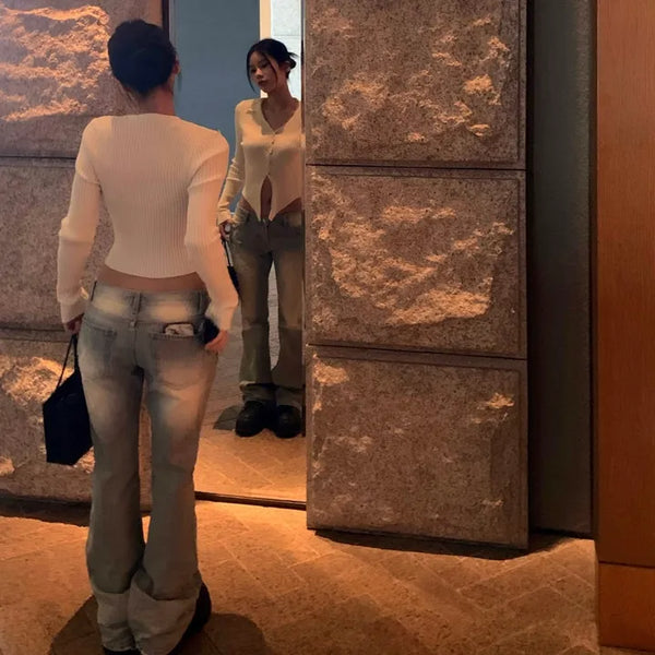 Gwen bootcut low-rise pants