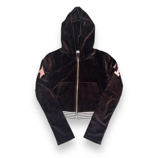 51 ⭑✩ Velvet Crop Hoodie