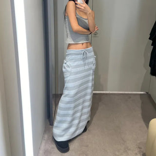 Santa Double Pocket Dangara Long Skirt