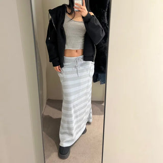 Santa Double Pocket Dangara Long Skirt