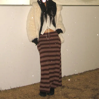 Santa Double Pocket Dangara Long Skirt