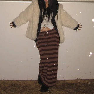 Santa Double Pocket Dangara Long Skirt