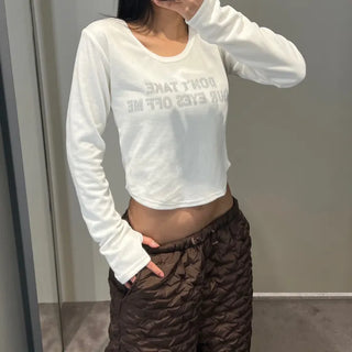 Off me cubic velvet crop top