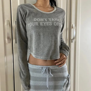 Off me cubic velvet crop top
