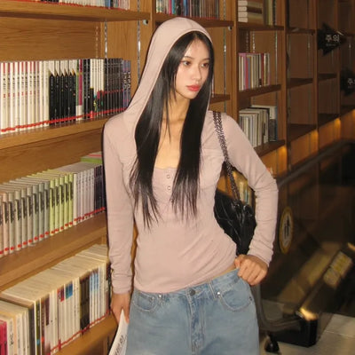 Contti Balaclava Hooded Pocket Top