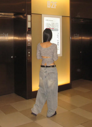 Sand Wide Denim Pants