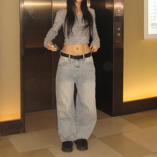 Sand Wide Denim Pants