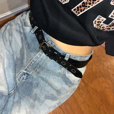 Antique stud belt