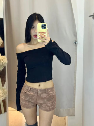 Ink Pigment Washing Shorts