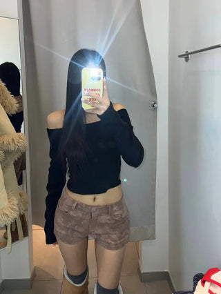 Ink Pigment Washing Shorts