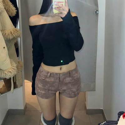 Ink Pigment Washing Shorts