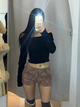 Ink Pigment Washing Shorts