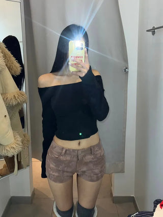 Ink Pigment Washing Shorts