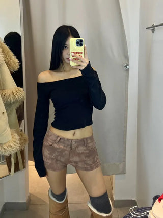 Ink Pigment Washing Shorts