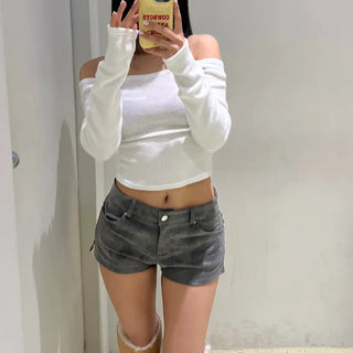 Ink Pigment Washing Shorts