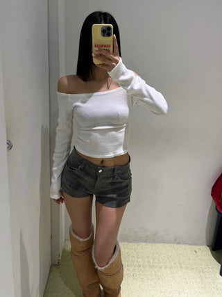 Ink Pigment Washing Shorts