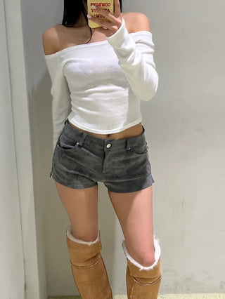 Ink Pigment Washing Shorts