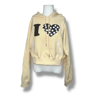 I 💛꙳ Dot Lace Crop Hoodie