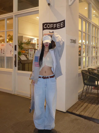 America's Flag Loose Fit Hoodie
