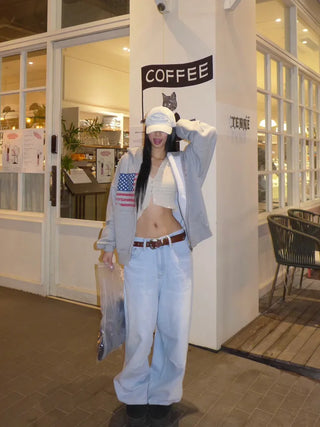 America's Flag Loose Fit Hoodie