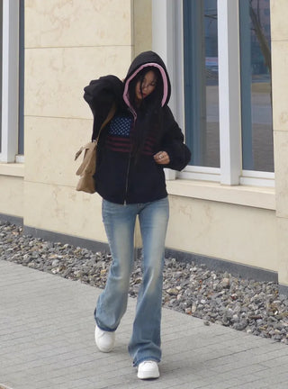 America's Flag Loose Fit Hoodie