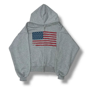 America's Flag Loose Fit Hoodie
